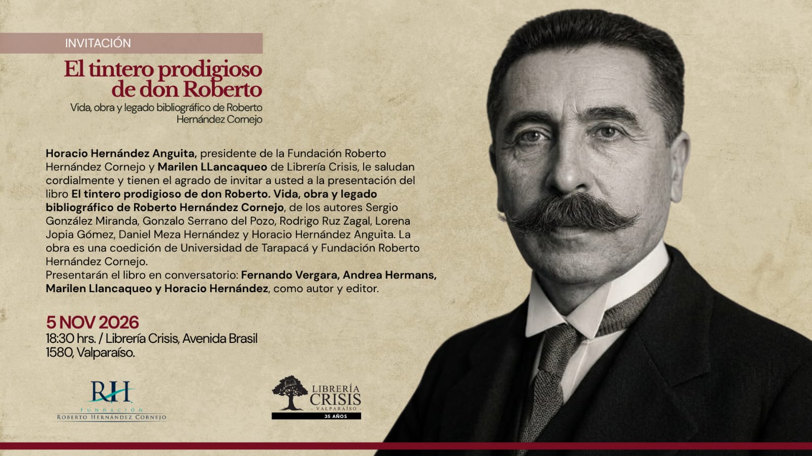 “El tintero prodigioso de don Roberto” se presenta en Valparaíso, la ciudad que marcó su vida y su obra
